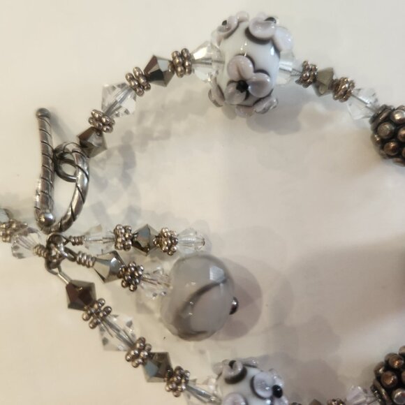 Lampwork bead bracelet - Picture 4 of 4